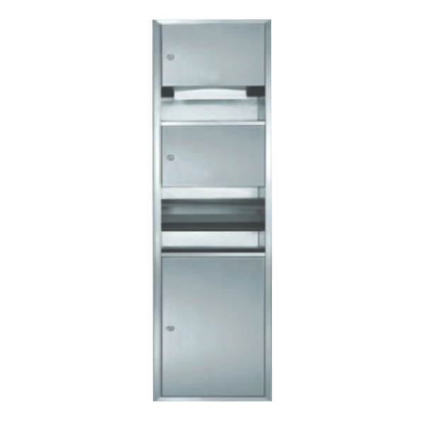EKKA 3 IN 1 PAPER TOWEL DISPENSER & DISPOSAL C/W HANDRYER